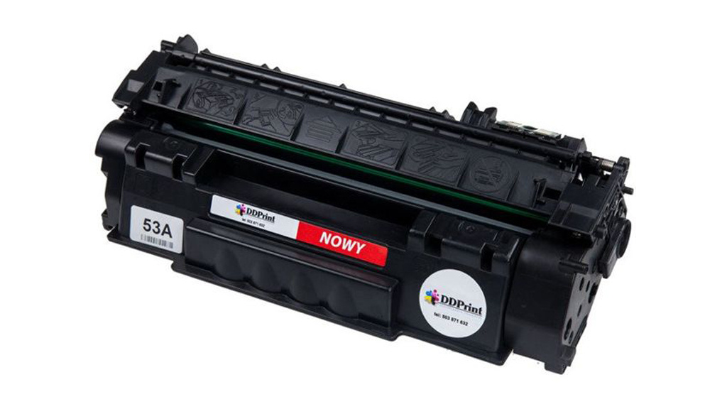 Nowy zamiennik HP 53A Q7553A 3k Black toner marki DDPrint do HP LaserJet P2014 P2015 P2015d P2015dn P2015n P2015x  M2727 MFP