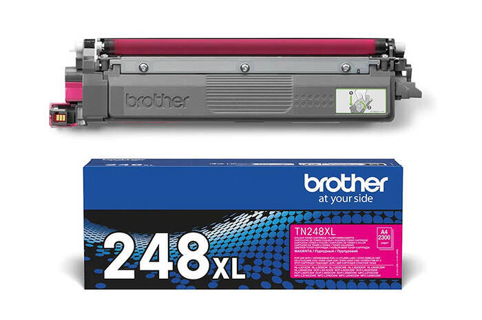 Oryginalny Brother TN248 XL M, TN-248 XLM 2,3k Magenta toner marki Brother do DCP-L3550 L3560