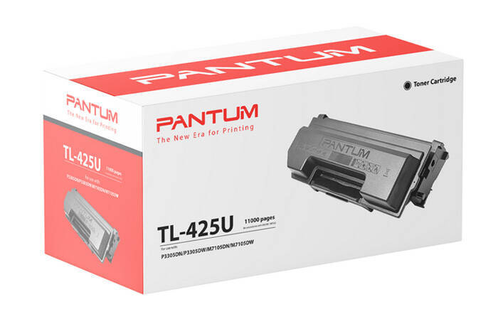 Oryginalny Toner Pantum TL-425U, TL425U 11k Black do Pantum P3305DN P3305DW M7105DN M7105DW