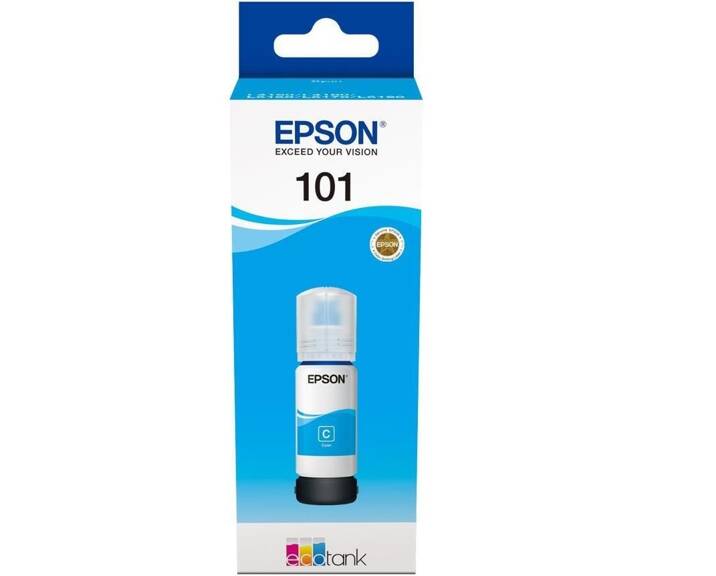 Oryginalny Tusz Epson 101 70ml Cyan do Epson EcoTank L4150 L4160 L4260 L4266 L6260 L6266 L6270 L6276 L14150