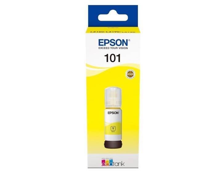 Oryginalny Tusz Epson 101 70ml Yellow do Epson EcoTank L4150 L4160 L4260 L4266 L6260 L6266 L6270 L6276 L14150