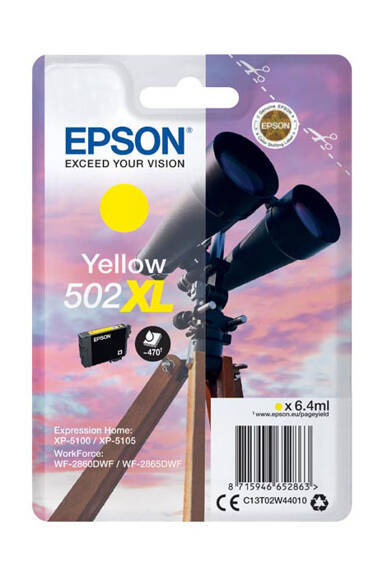 Oryginalny Tusz Yellow Epson 502XL (T02W4, C13T02W44010)