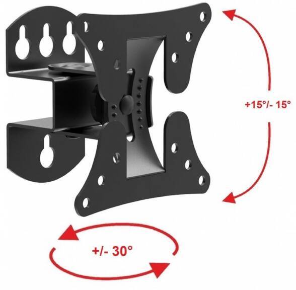Uchwyt ścienny do monitora / telewizora VX-108 10-32" 15kg