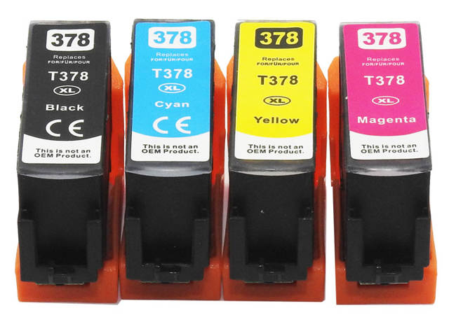 Zamiennik tuszy DDPrint Epson T3781-T3784 378XL CMYK Zestaw do Epson XP8000, XP8005, XP8500, XP8505, XP15000