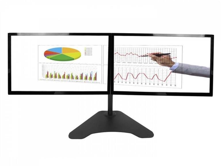 Biurkowy uchwyt do 2-ch monitorów LED/LCD 10-27” 7kg VX-20