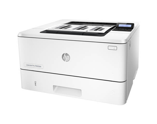 Drukarka HP LaserJet Pro M402dn / 38 str. na min / 128MB / Duplex / Lan / Toner 3,1k + 9k / Kabel zasilający i sygnałowy