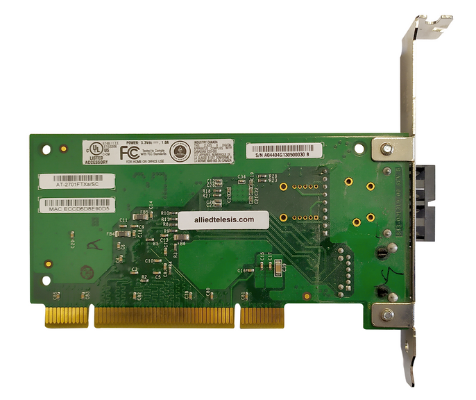 Karta sieciowa PCI Allied Telesis AT-2701FTXa / SC / Rj-45 100Mb/s / wysoki profil